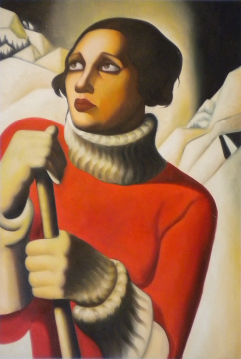 Vendita falso d'autore Sant Moritz 60x90 di Tamara de Lempicka
